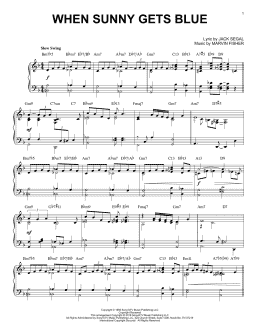 page one of When Sunny Gets Blue (arr. Brent Edstrom) (Piano Solo)
