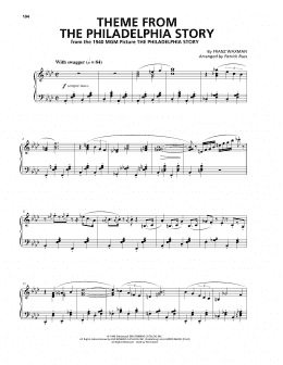 page one of Theme From The Philadelphia Story (Piano Solo)