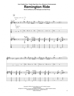 page one of Remington Ride (Guitar Tab)