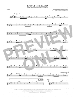 page one of End Of The Road (Viola Solo)