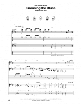 page one of Groaning The Blues (Guitar Tab)