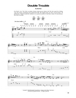 page one of Double Trouble (Guitar Tab)