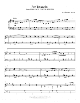 page one of For Toscanini (Piano Solo)