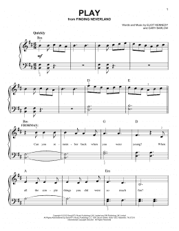 page one of Play (Easy Piano)