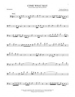 page one of Come What May (from Moulin Rouge) (Trombone Solo)