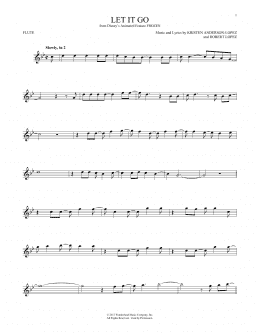 page one of Let It Go (from Frozen) (Flute Solo)