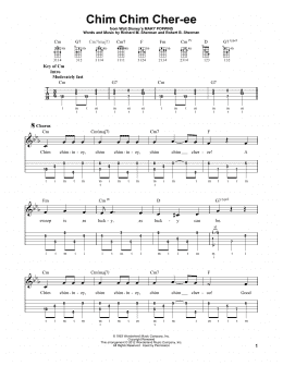 page one of Chim Chim Cher-ee (from Mary Poppins) (Banjo Tab)