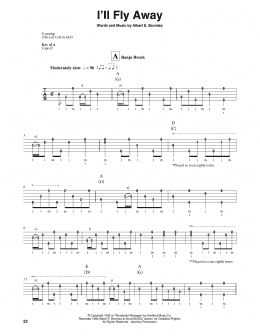 page one of I'll Fly Away (Banjo Tab)