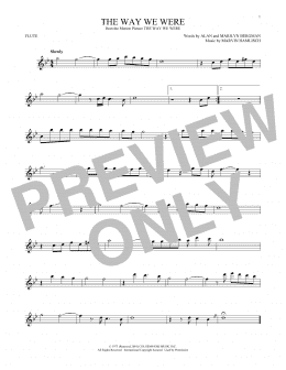 page one of The Way We Were (Flute Solo)