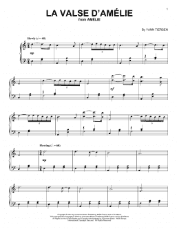 page one of La Valse D'Amelie (Piano Solo)