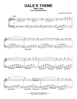 page one of Gale's Theme (Main Title) (Piano Solo)