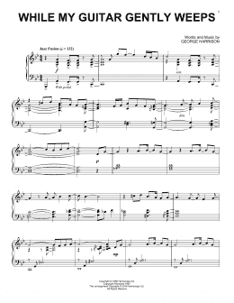 page one of While My Guitar Gently Weeps [Jazz version] (Piano Solo)