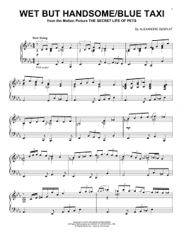 page one of Wet But Handsome/Blue Taxi (Piano Solo)