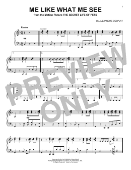 page one of Me Like What Me See (Piano Solo)