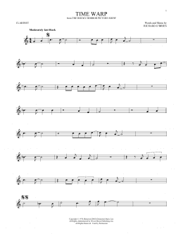 page one of Time Warp (Clarinet Solo)