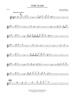 page one of Time Warp (Flute Solo)