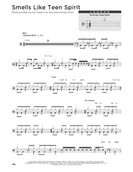 page one of Smells Like Teen Spirit (Drum Chart)