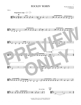 page one of Rockin' Robin (Viola Solo)