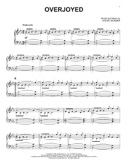 page one of Overjoyed [Jazz version] (Piano Solo)