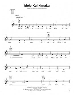 page one of Mele Kalikimaka (Ukulele)