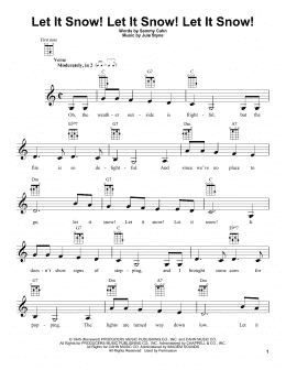 page one of Let It Snow! Let It Snow! Let It Snow! (Ukulele)