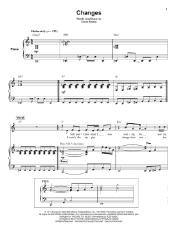 page one of Changes (Keyboard Transcription)