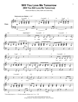 page one of Will You Love Me Tomorrow (Will You Still Love Me Tomorrow) (Keyboard Transcription)