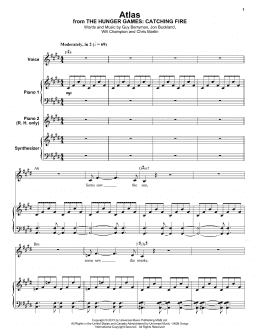 page one of Atlas (Keyboard Transcription)