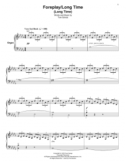 page one of Foreplay/Long Time (Long Time) (Keyboard Transcription)