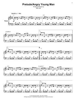 page one of Angry Young Man (Keyboard Transcription)