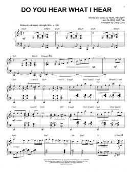 page one of Do You Hear What I Hear (Piano Solo)