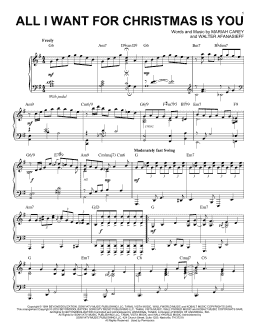 page one of All I Want For Christmas Is You [Jazz version] (arr. Brent Edstrom) (Piano Solo)