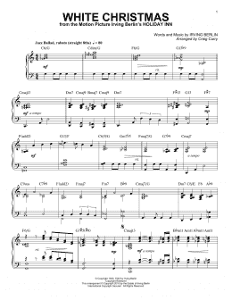 page one of White Christmas (Piano Solo)