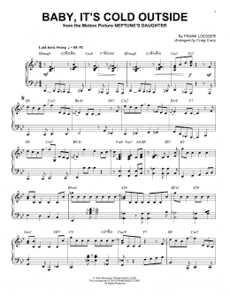 page one of Baby, It's Cold Outside (Piano Solo)