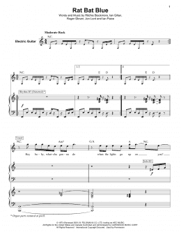 page one of Rat Bat Blue (Keyboard Transcription)