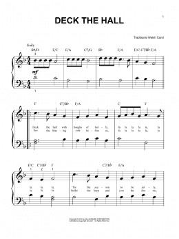 page one of Deck The Hall (Big Note Piano)