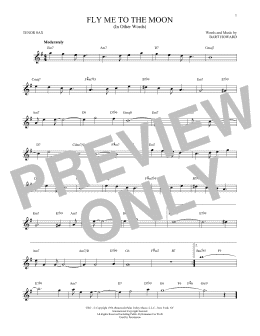 page one of Fly Me To The Moon (In Other Words) (Tenor Sax Solo)