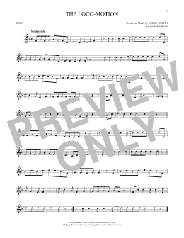 page one of The Loco-Motion (French Horn Solo)