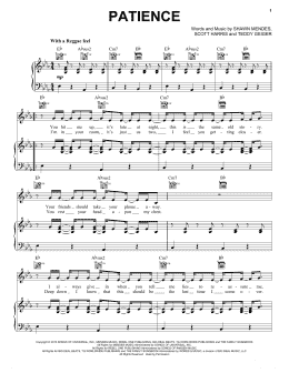 page one of Patience (Piano, Vocal & Guitar Chords (Right-Hand Melody))