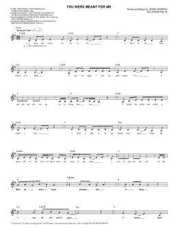 page one of You Were Meant For Me (Lead Sheet / Fake Book)