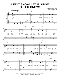 page one of Let It Snow! Let It Snow! Let It Snow! (Very Easy Piano)