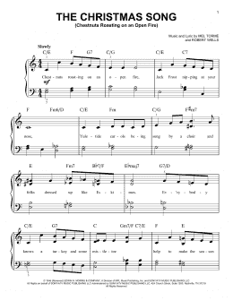 page one of The Christmas Song (Chestnuts Roasting On An Open Fire) (Very Easy Piano)