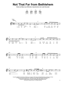 page one of Not That Far From Bethlehem (Easy Guitar)