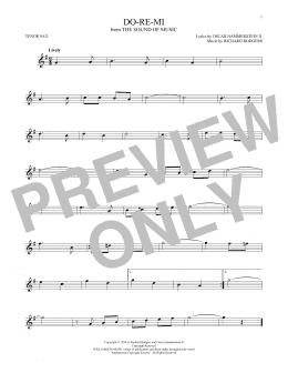 page one of Do-Re-Mi (from The Sound of Music) (Tenor Sax Solo)