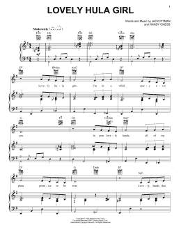 page one of Lovely Hula Girl (Piano, Vocal & Guitar Chords (Right-Hand Melody))