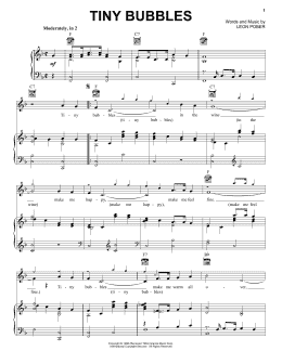 page one of Tiny Bubbles (Piano, Vocal & Guitar Chords (Right-Hand Melody))