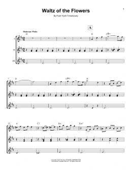 page one of Waltz Of The Flowers (Ukulele Ensemble)