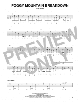 page one of Foggy Mountain Breakdown (Banjo Tab)