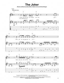 page one of The Joker (Solo Guitar)