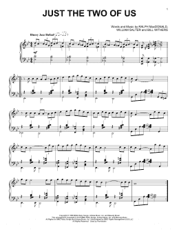 page one of Just The Two Of Us (Piano Solo)